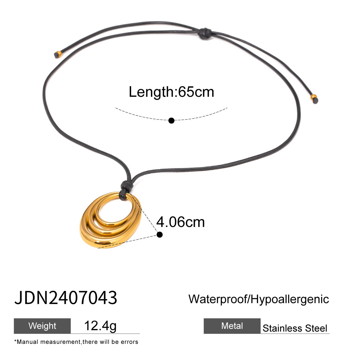 Ayva Asymmetric Pendant Necklace - JDN2407043 [1XVBH8TO]