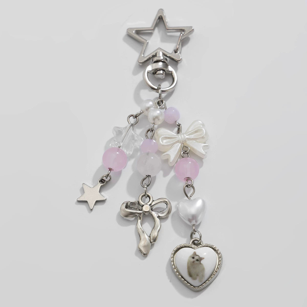 Thea Strawberry Blossom Charms - Silver-Tone Heart Charm [5HQFCZ7E]