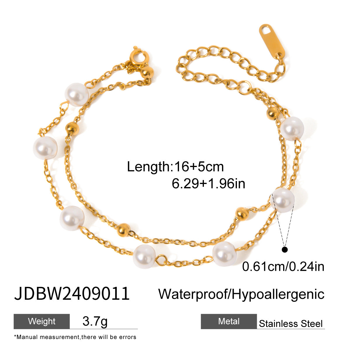 Jianna Geometric Chain Bracelet - JDBW2409011 [MLJUJ1E4]