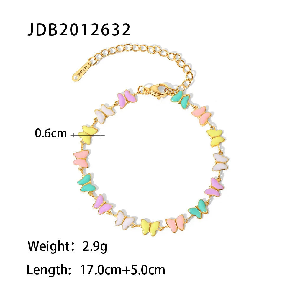 Alizae Enamel Butterfly Jewelry Set - JDB2012632