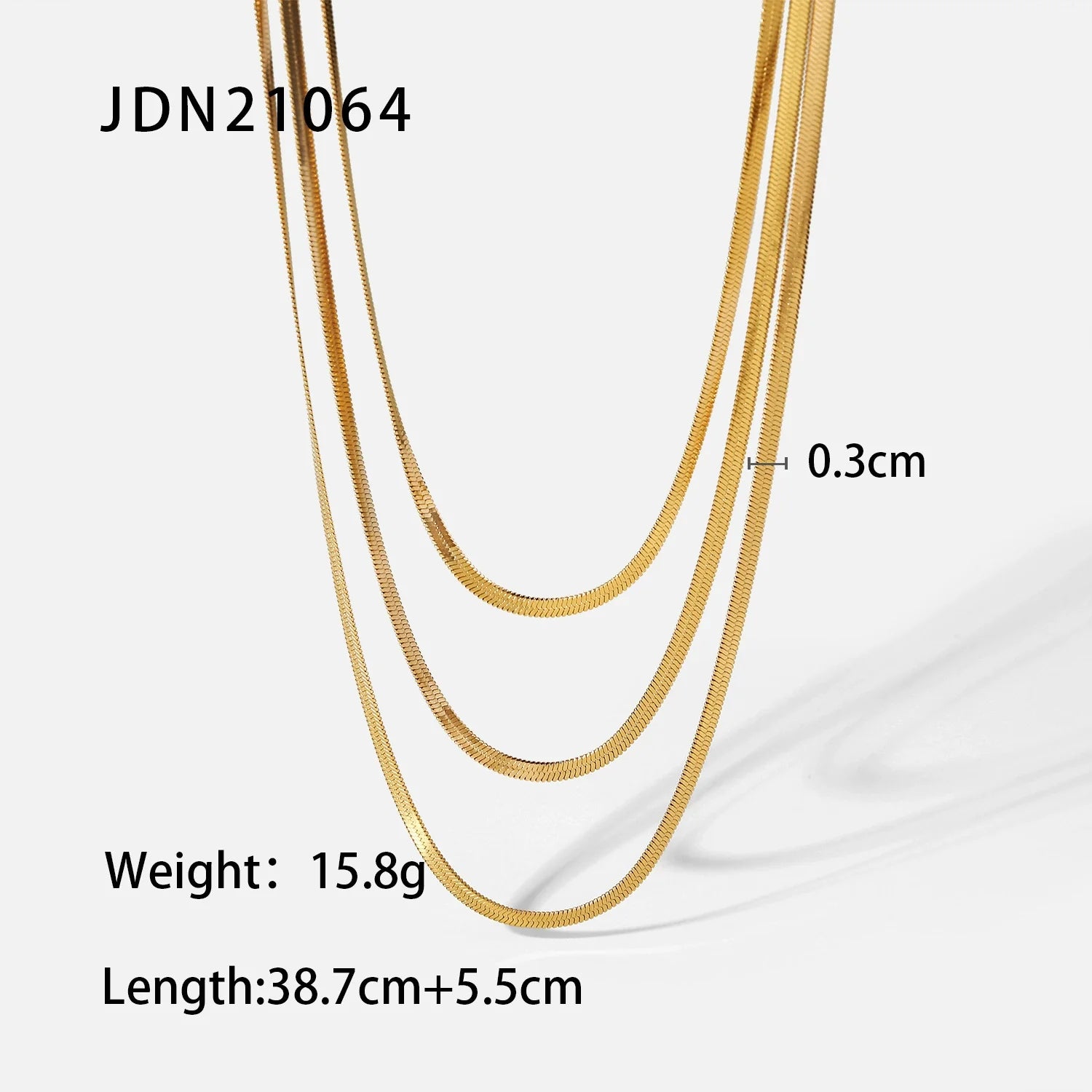 Jezebel Minimalist Gold Necklace - JDN21064