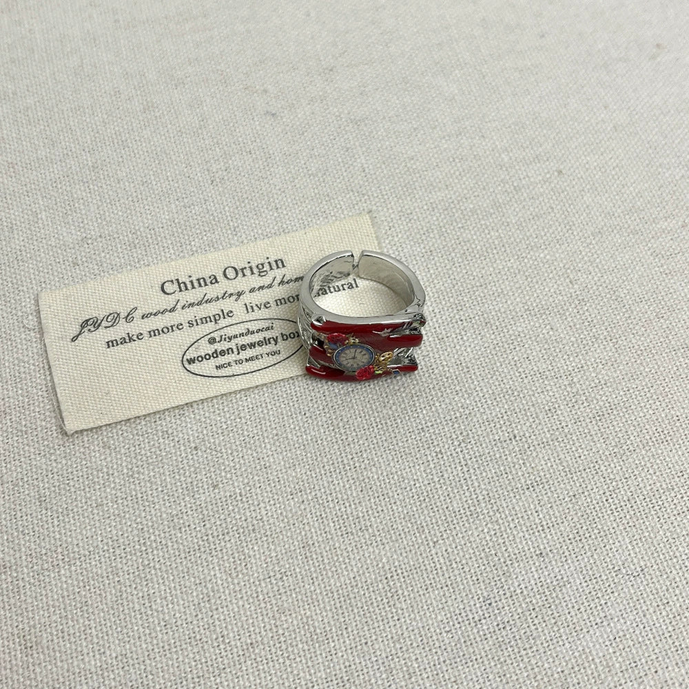 Lielle Enamel Timepiece Ring - Style D Ring [KQKCJPIE]