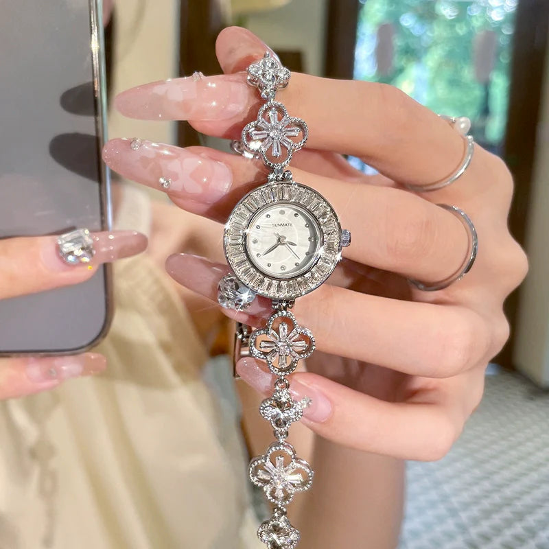 Huntley Celestial Bracelet Watch - White