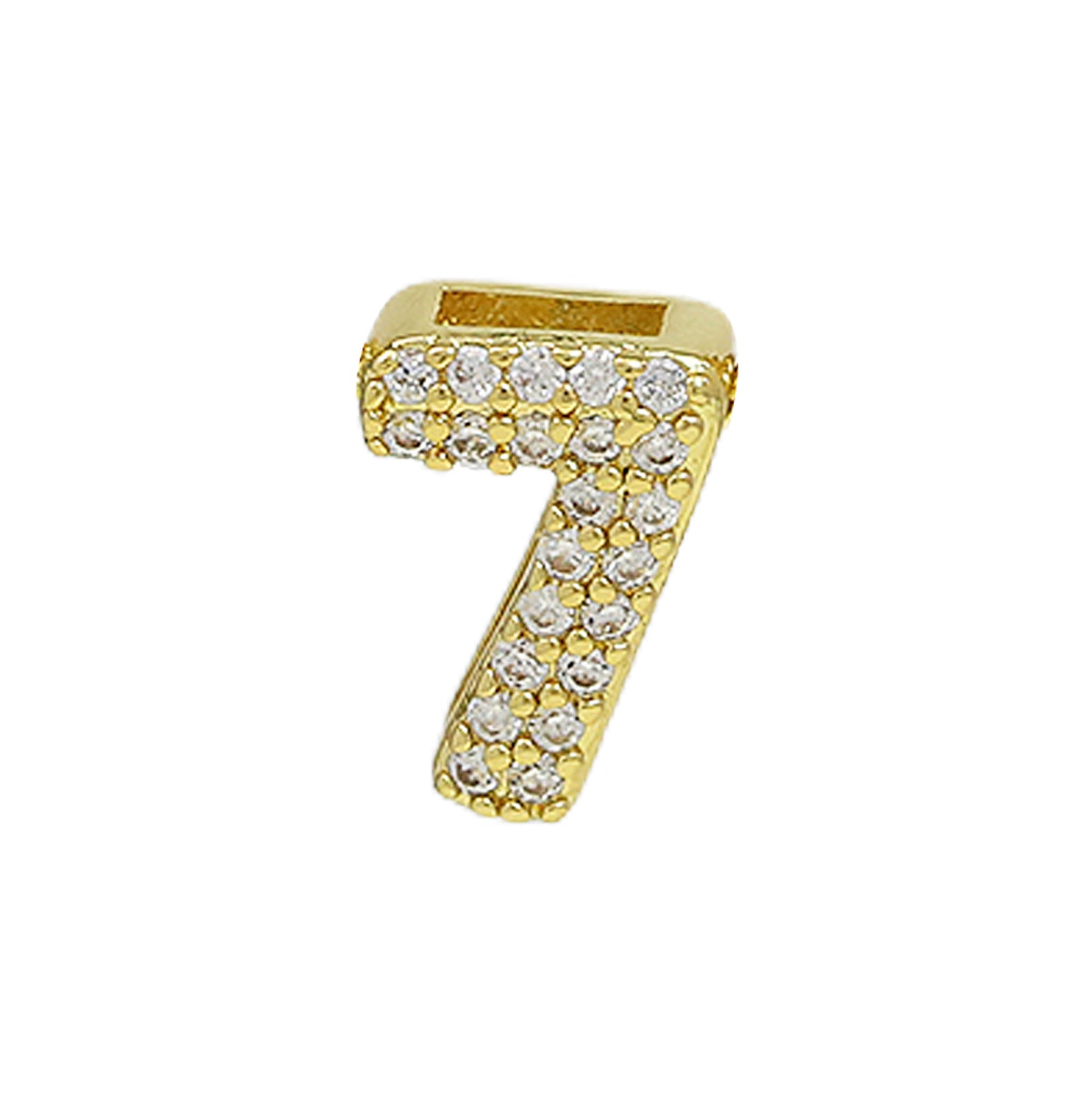 Rosalyn Bubble Letter Necklace - Number 7 [003LL4C7]