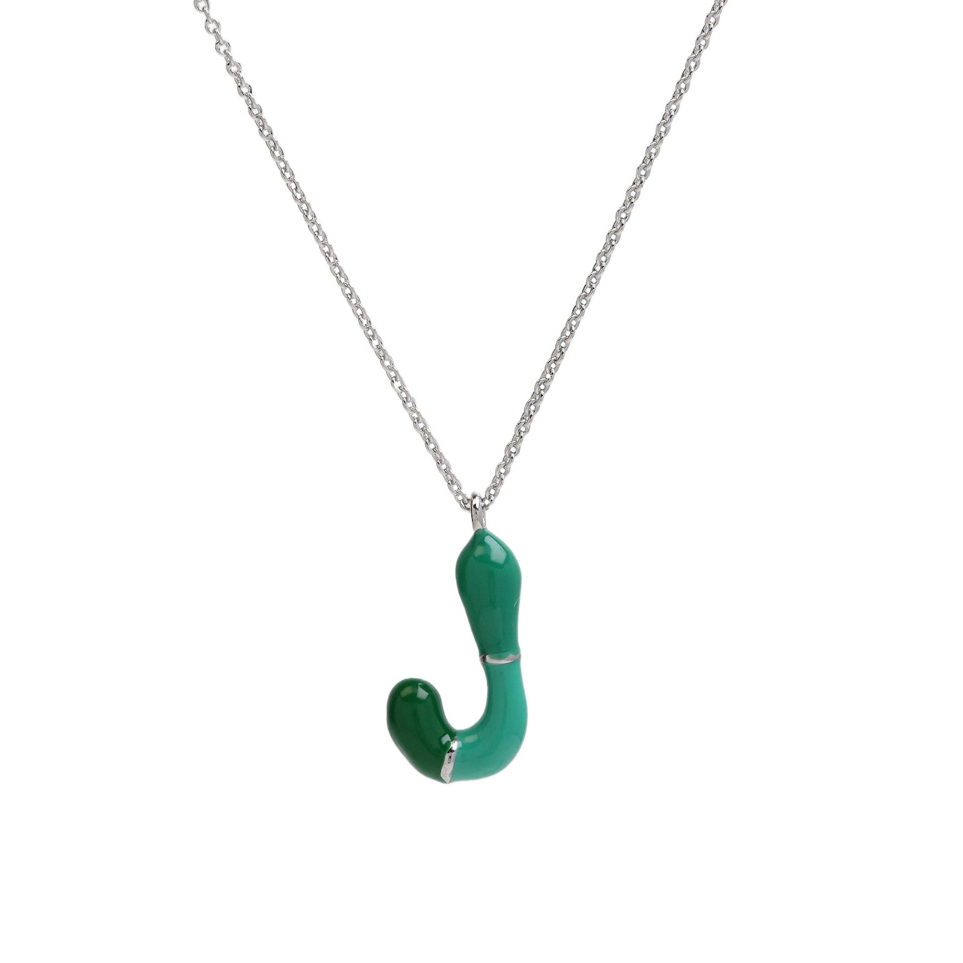 Victory Initial Bubble Necklace - Necklace J [JPGJMH5O]