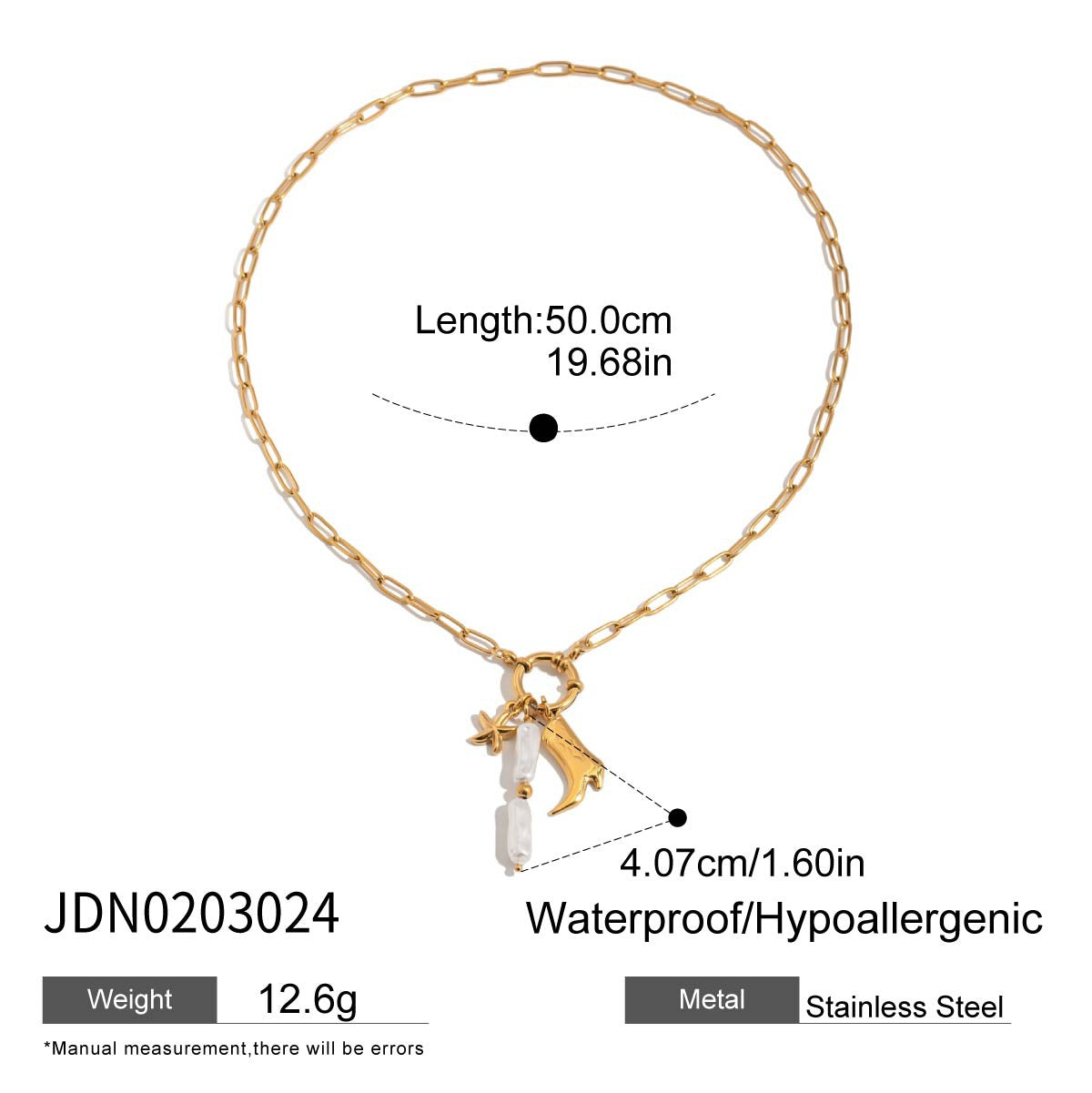 Rosslyn Customizable Chain Necklace - JDN0203024 Finished Product [A3367CNM]