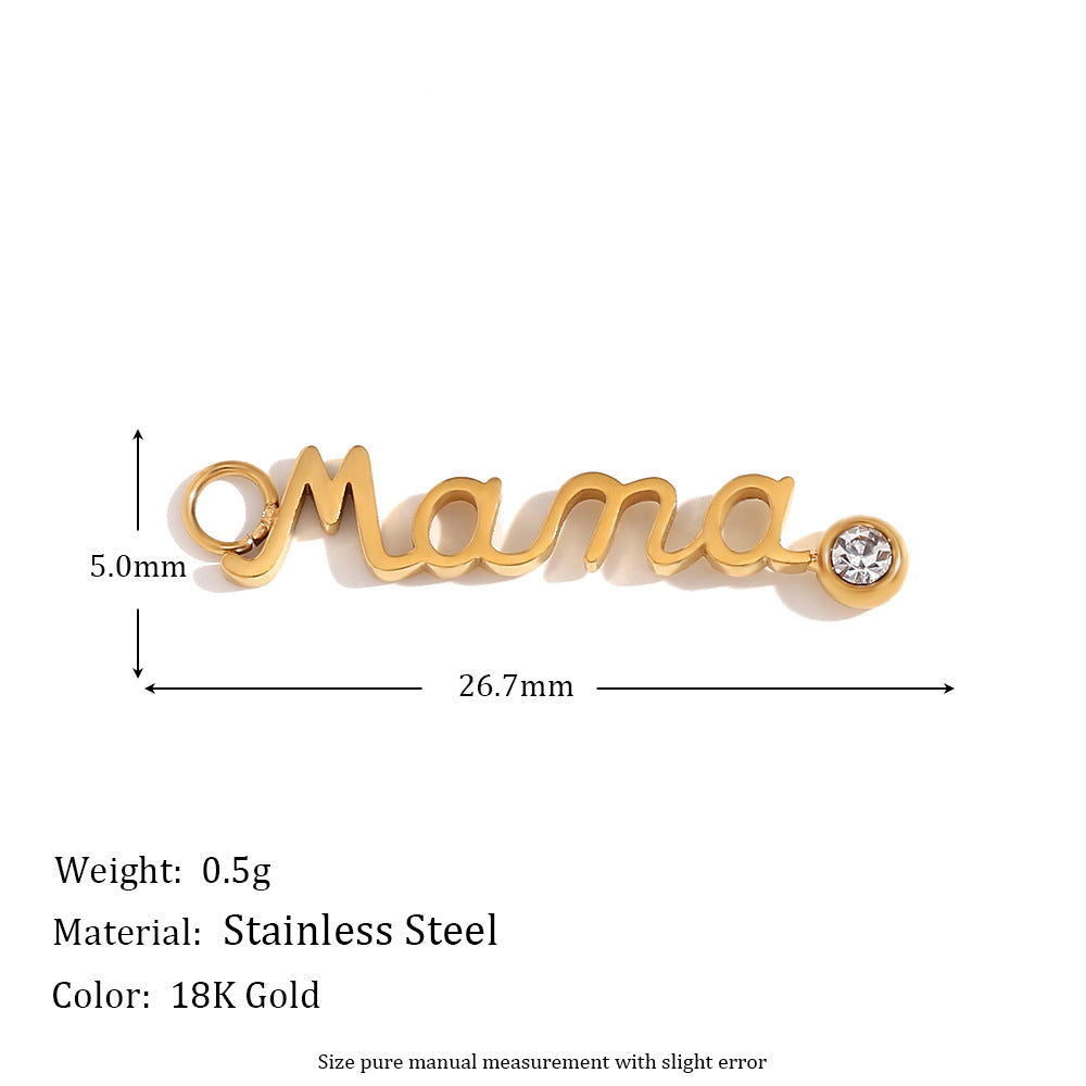 Sommer Gold Charm Pendants - Mama Pendant [DSL75VM7]