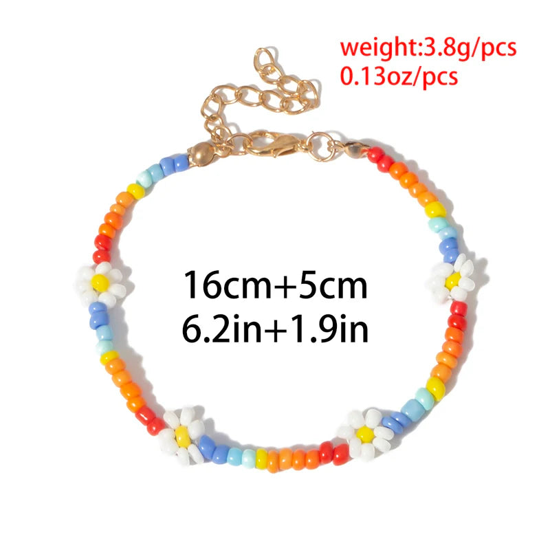 Melani Daisy Charm Necklace - Bracelet - Colorful