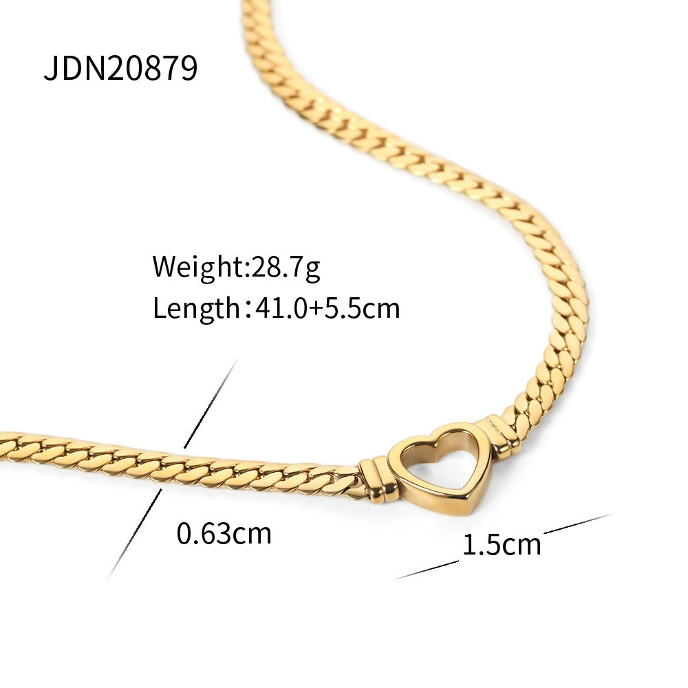 Kynslee Layered Gold Chain Necklace - Style JDN20879 [BUUN5PZL]