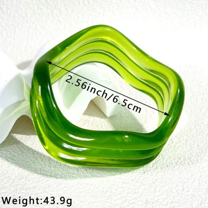 Clair Colorful Layered Bracelet - Style B (6.5cm inner diameter) [4XY93KZT]