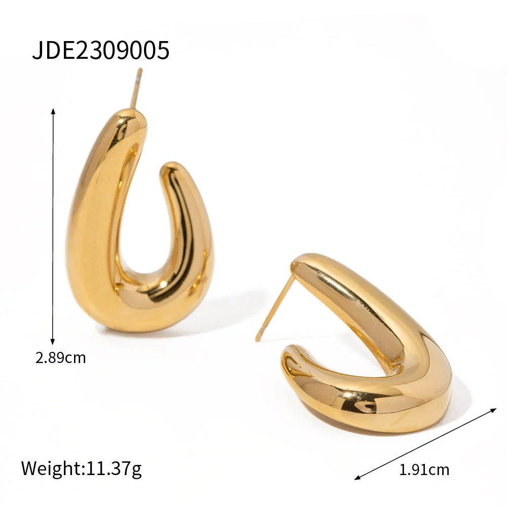 Silvia Spiral Hoop Earrings - JDE2309005
