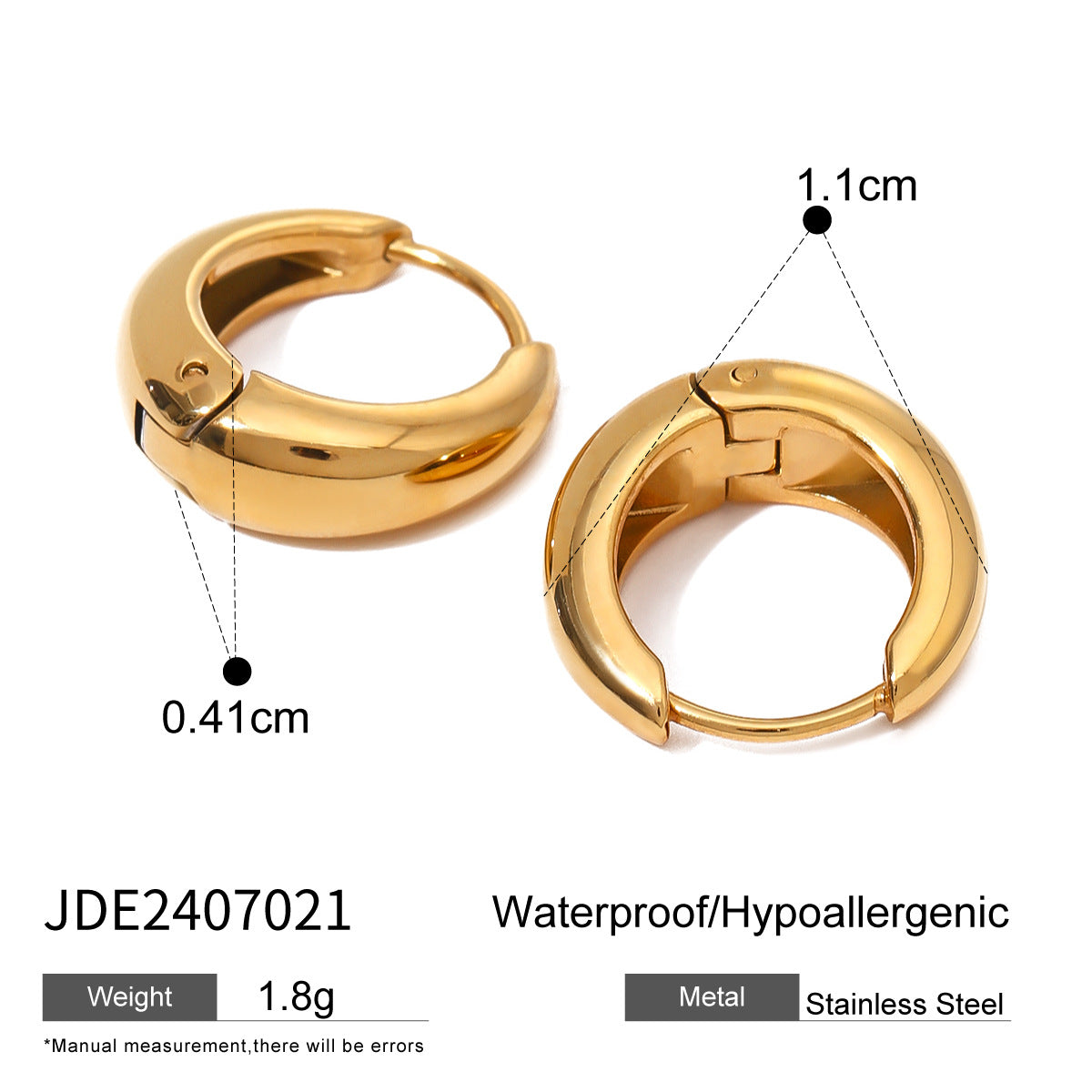 Katerina Timeless Hoop Earrings - Twisted Design Hoop [FSMKJG6H]
