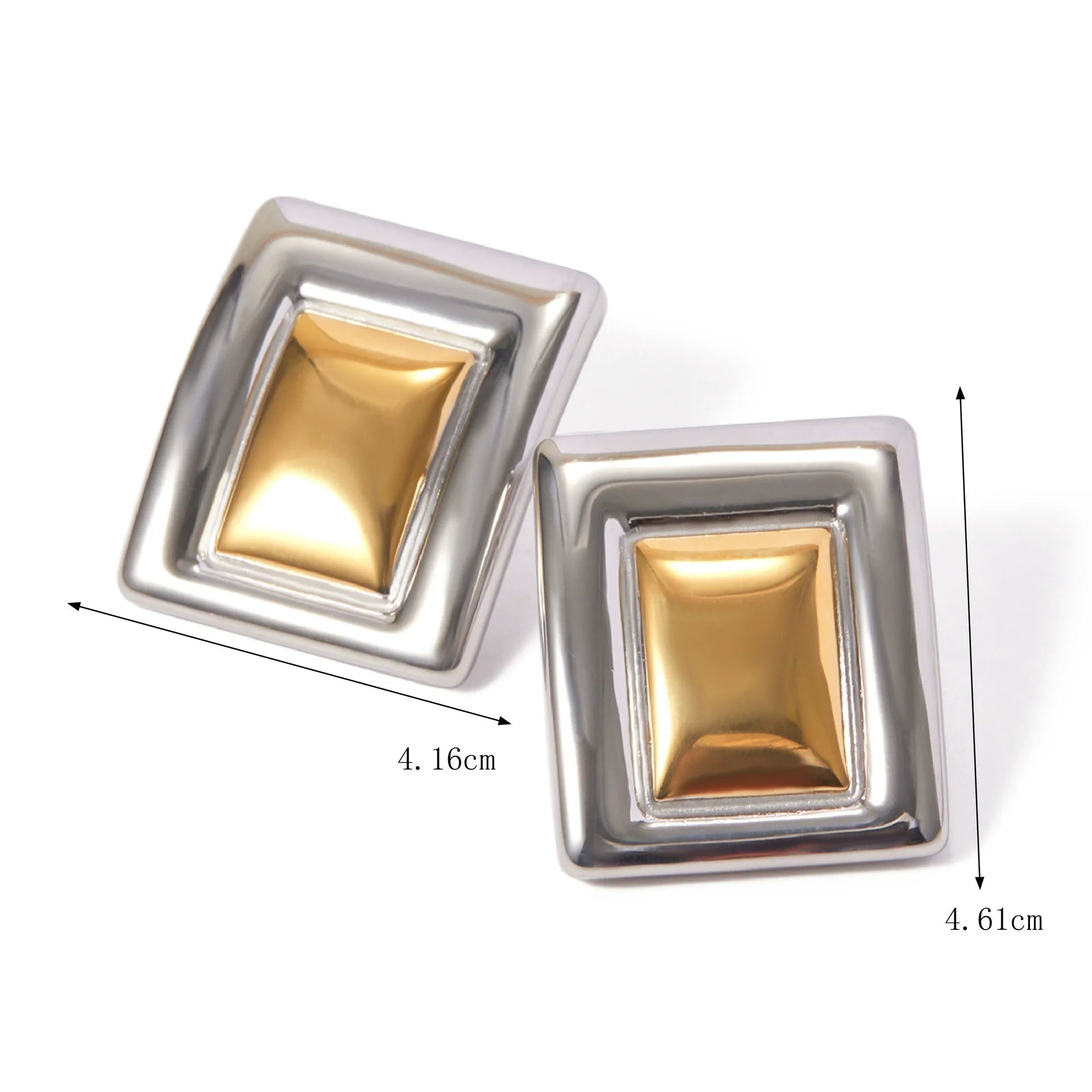 Kimberly Colorblock Geometric Earrings - JDE2402004-PS