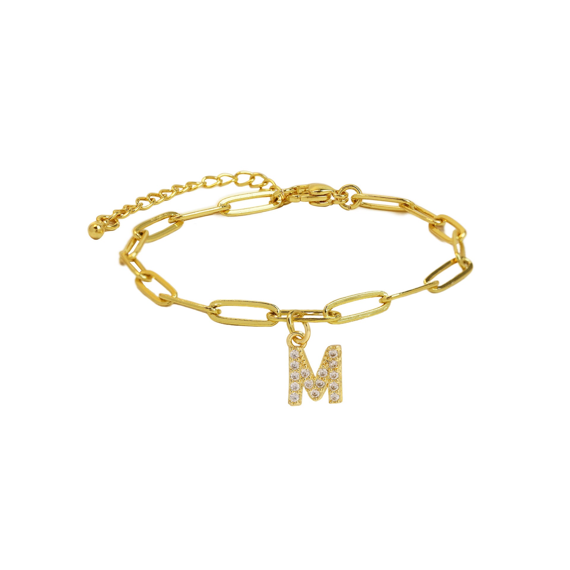 Jenessa Micro Inlay Letter Bracelet - M [NR71P5OU]