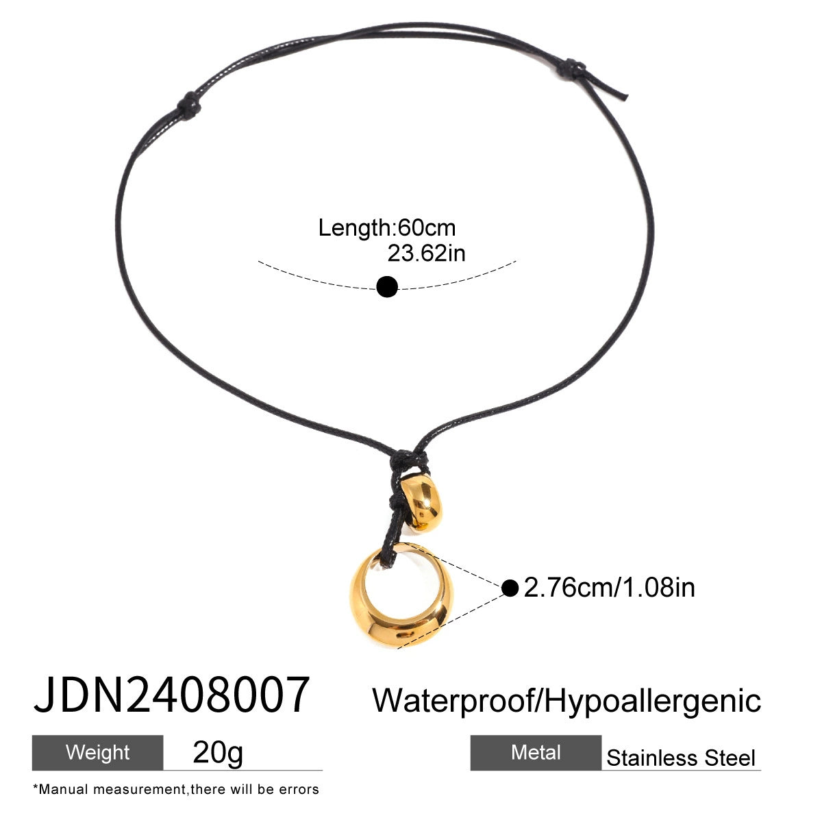 Kamaiyah Irregular Hollow Necklace - JDN2408007 [W7L4QK8L]