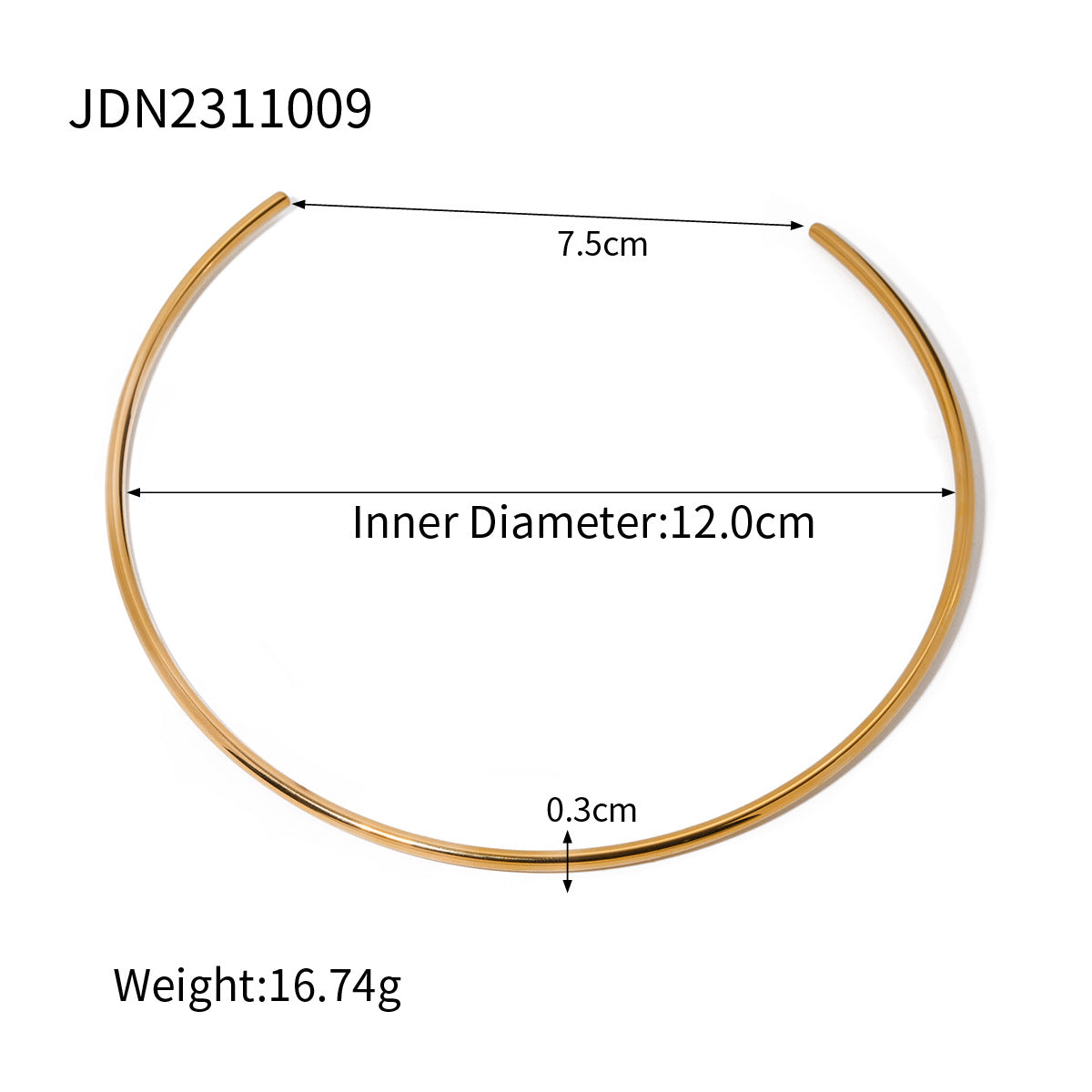 Peri Sleek Oval Bracelet - JDN2311009 [GX0QJP37]