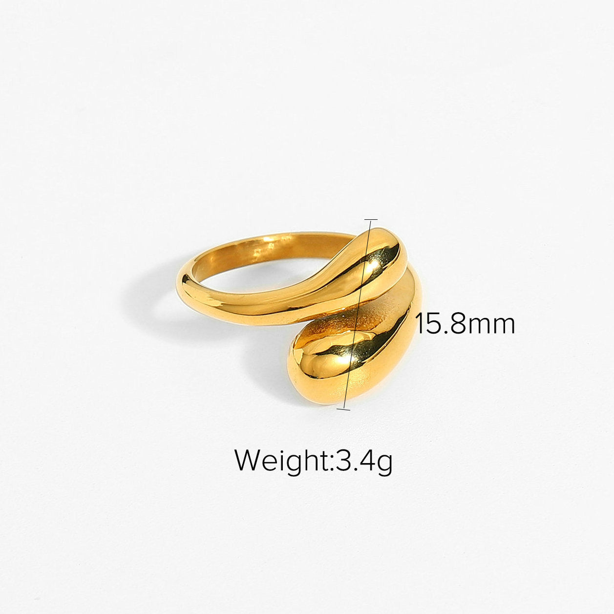 Yarely Geometric Steel Rings - JDR201355 [86ZAS9II]