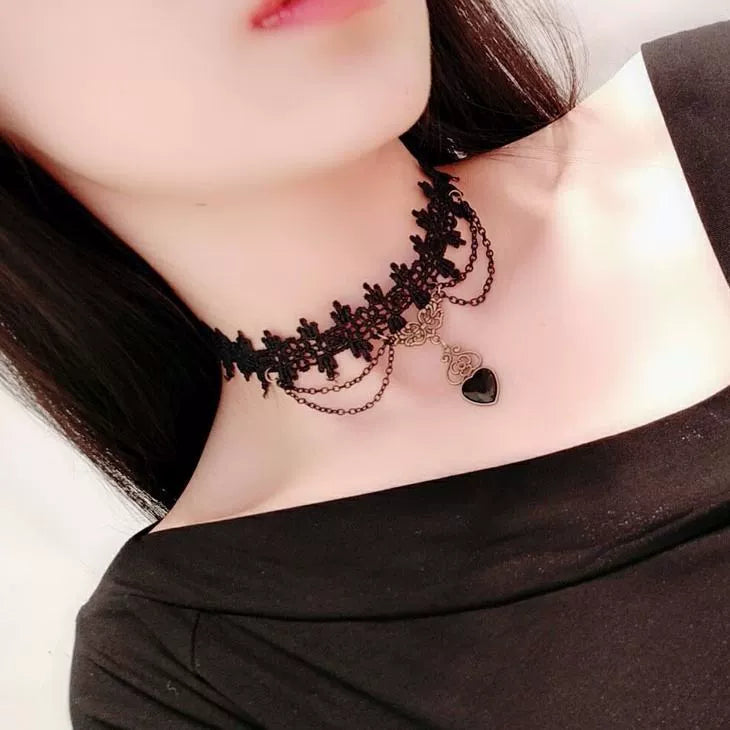 Amran Crystal Lace Choker - Style 2 [PMSUTRMP]