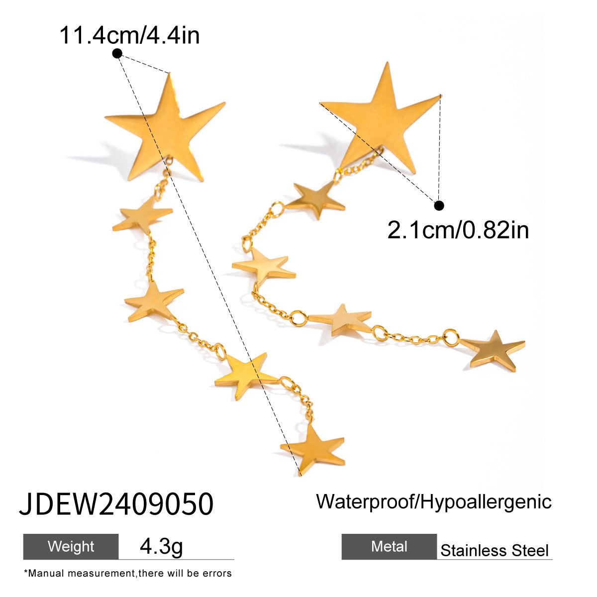 Gracelyn 18K Gold Cross Earrings - JDEW2409050 [U40ZVNK6]