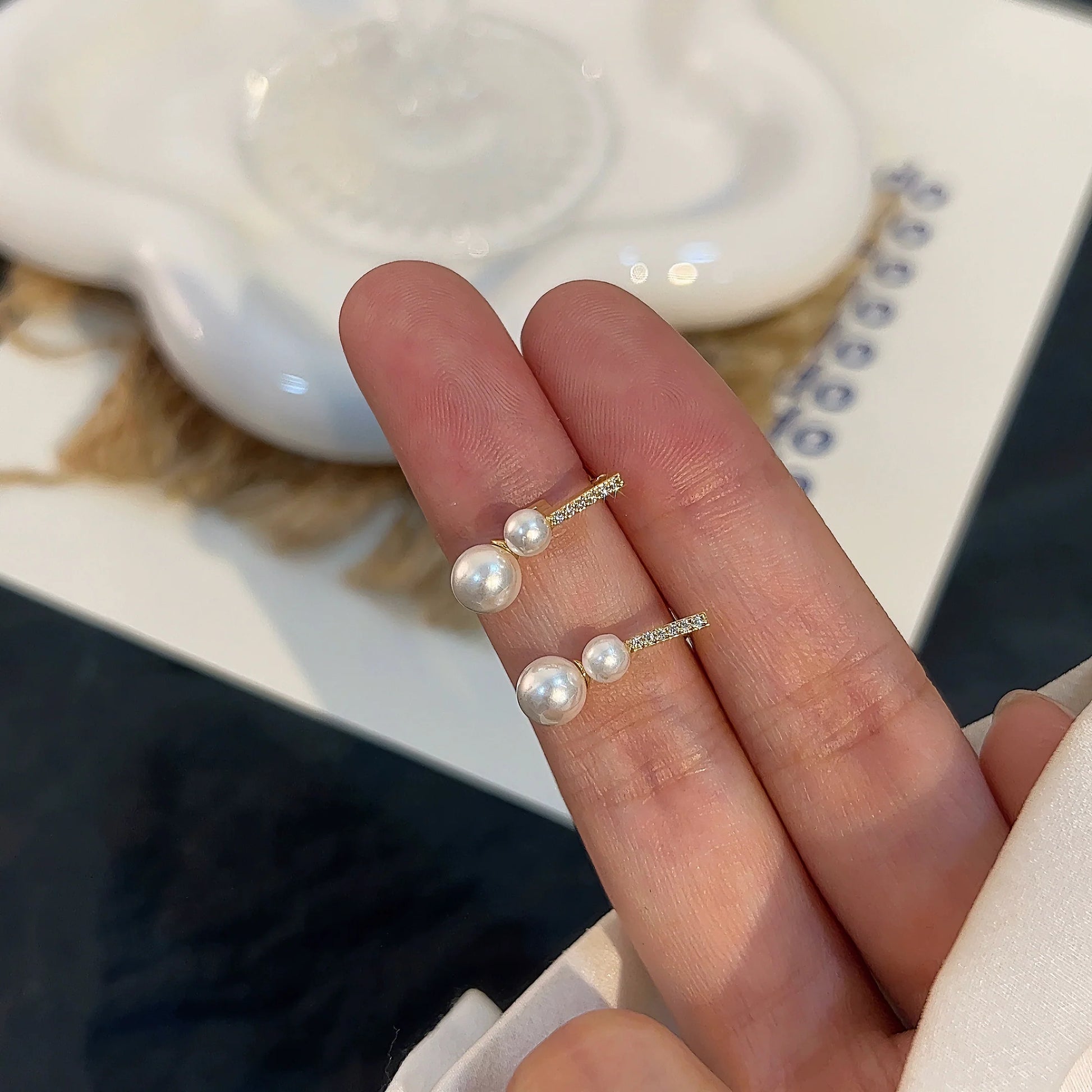 Makenzee Celestial Pearl Studs - Pearl Stud