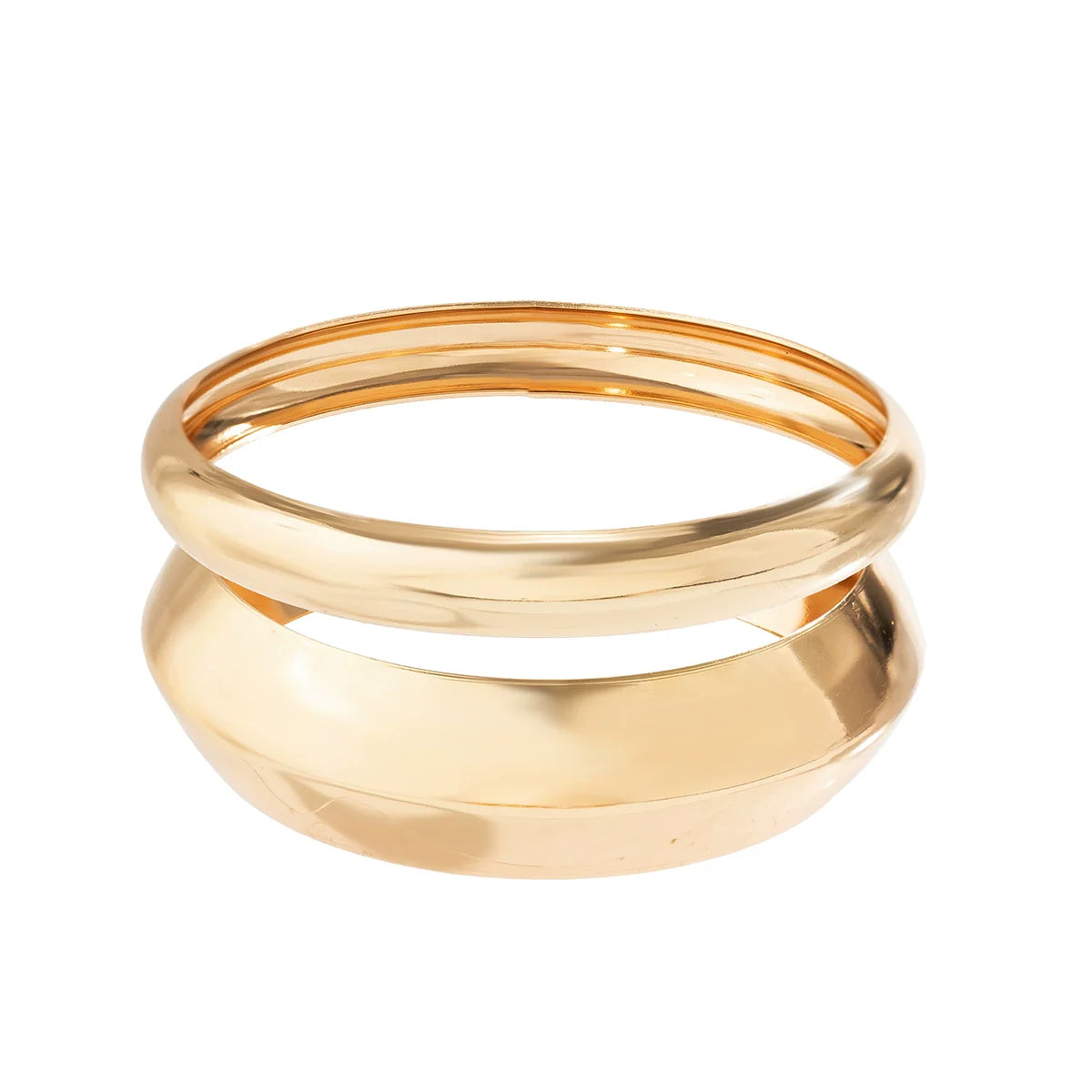 Yaritza Sleek Bangle Set - 2-piece Set Gold