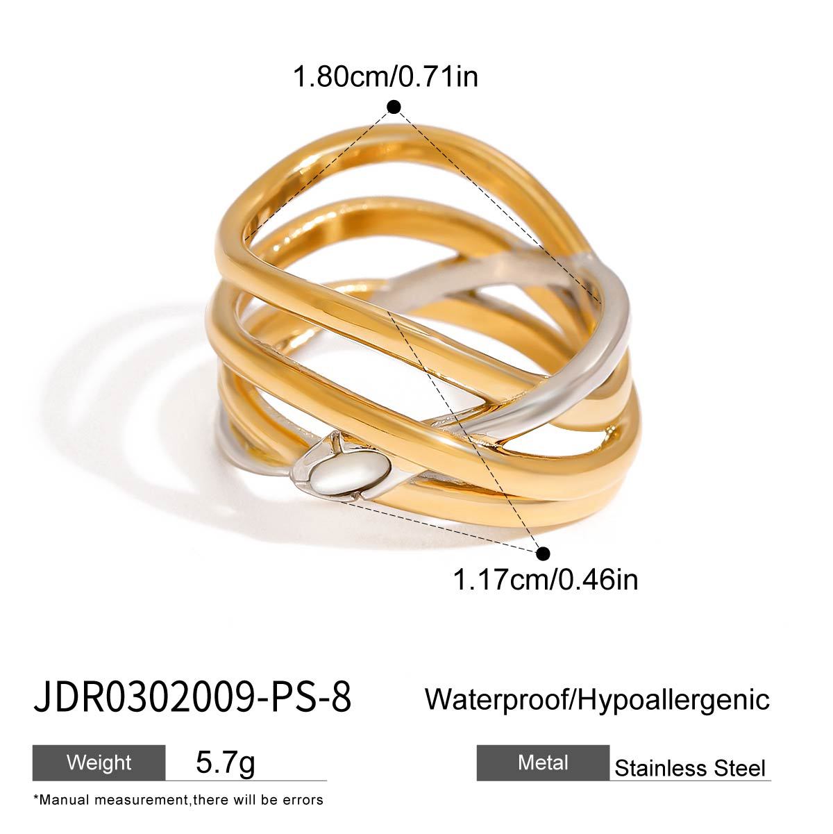 Wisdom Modern Geometric Ring - JDR0302009-PS-8 [UFNOHKQ8]