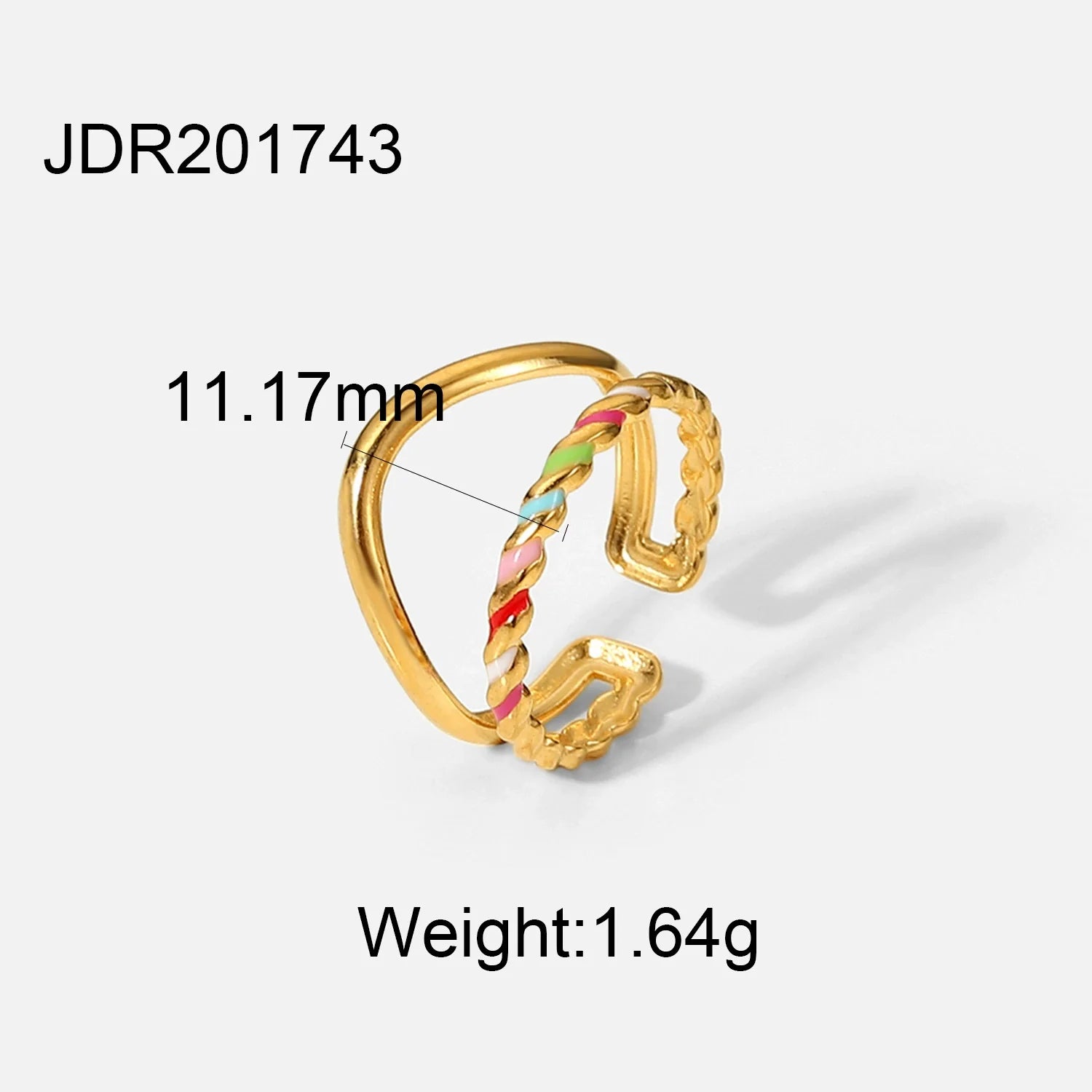 Rei Vibrant Enamel Ring - undefined