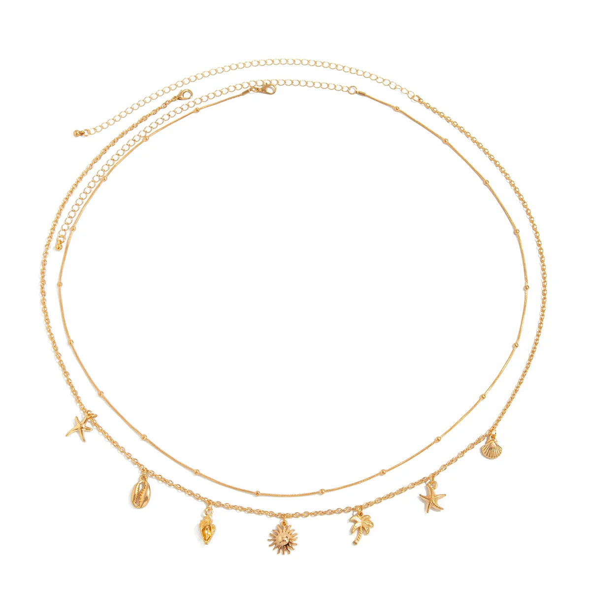 Annsley Starfish Shell Waist Chain Set - Gold