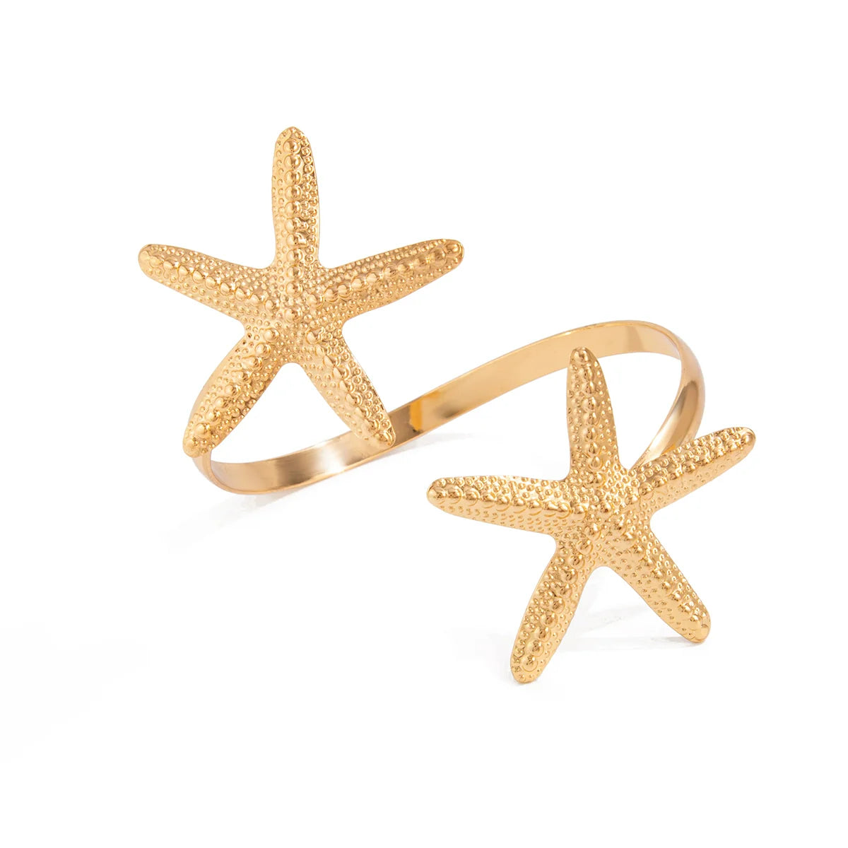 Jewell Ocean Cuff Bracelet - Gold Thin Starfish