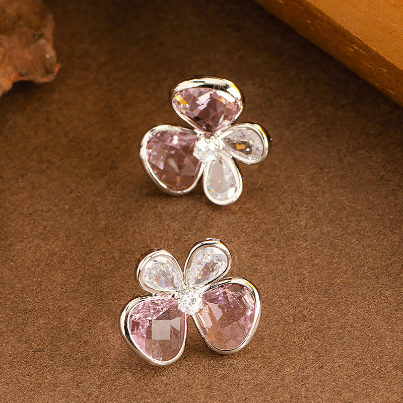 Zaniah Crystal Bow Earrings - Style 3 [GE4B5CZK]
