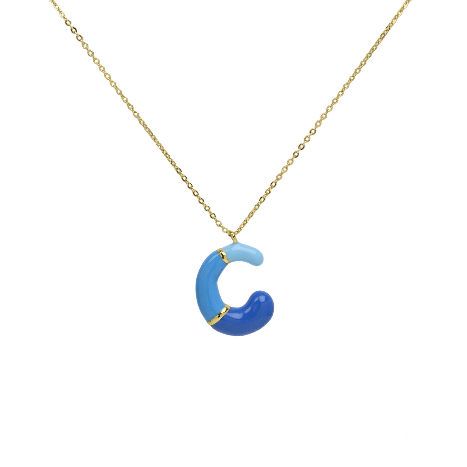 Esmae Bubble Initial Necklace - Necklace C [D0KDJACV]