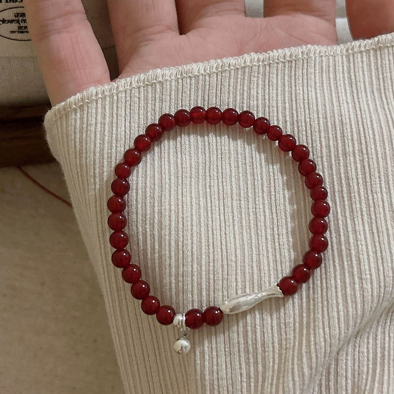 Aveah Lucky Koi Agate Bracelet - Red Agate Koi Bracelet