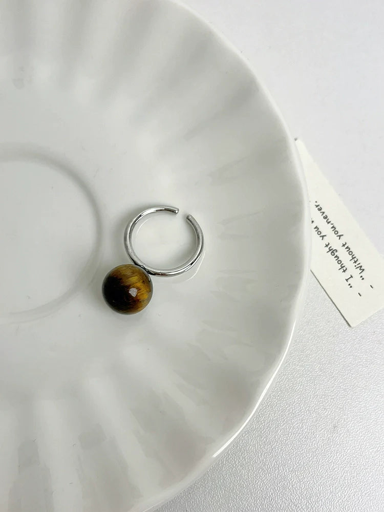 Elara Vintage Tiger Eye Ring - Tiger Eye Ring