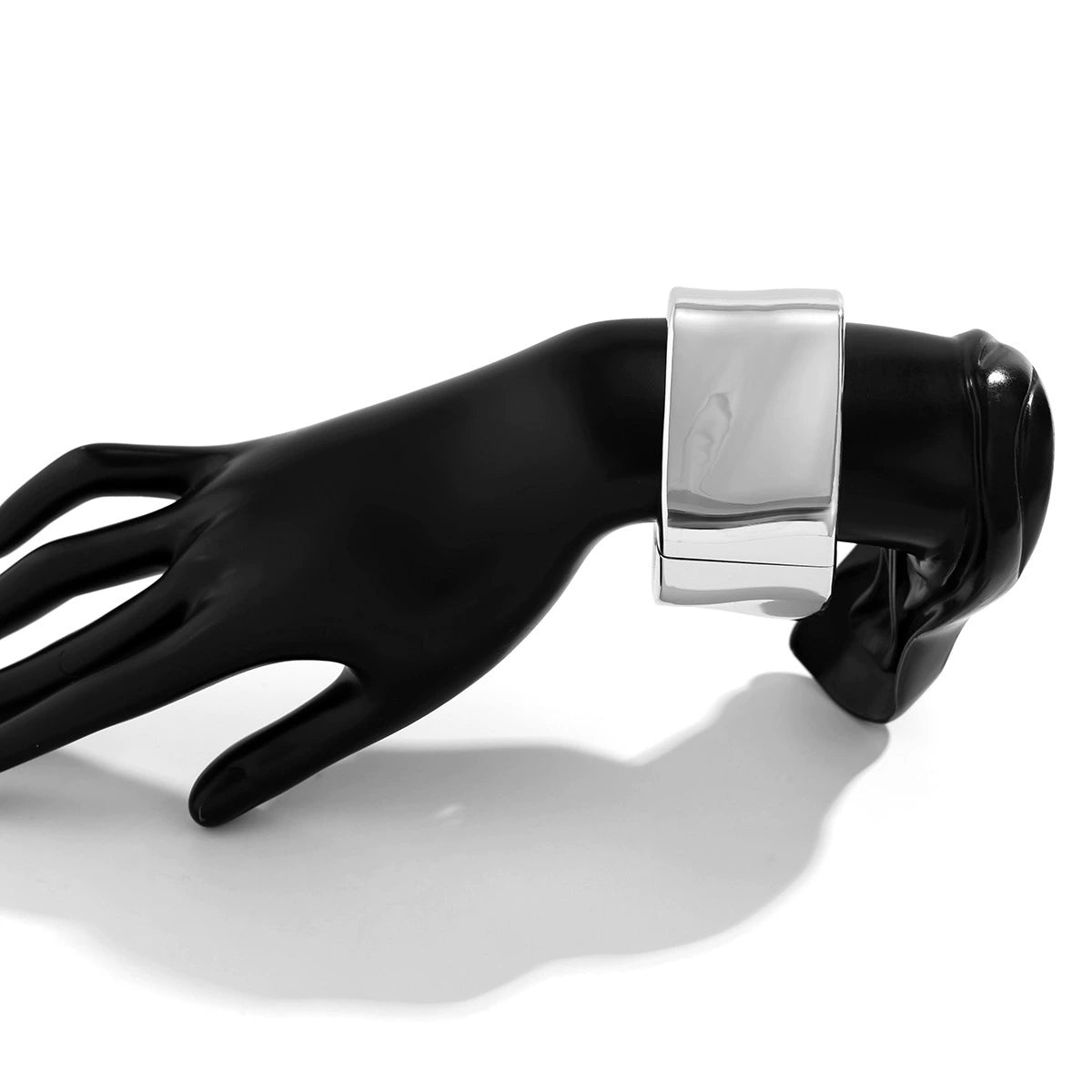 Vibha Sculptural Link Bracelet - Style 03 Silver Tone [7ACMIAMB]