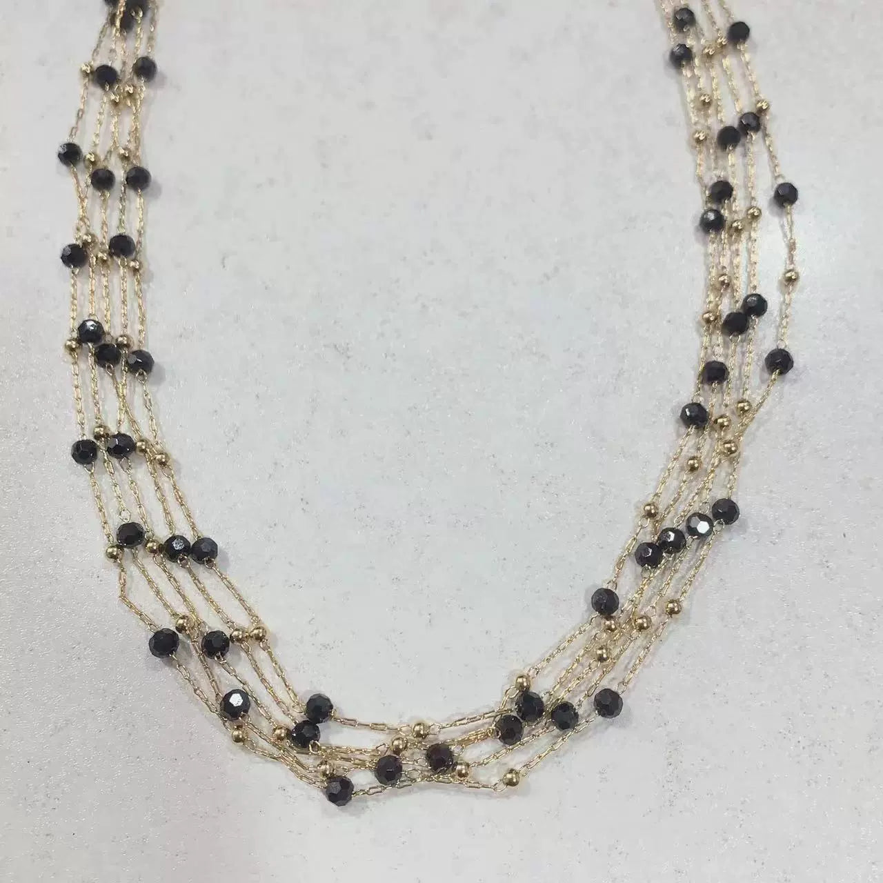 Ronnie Black Gold Layered Choker - Black Gold