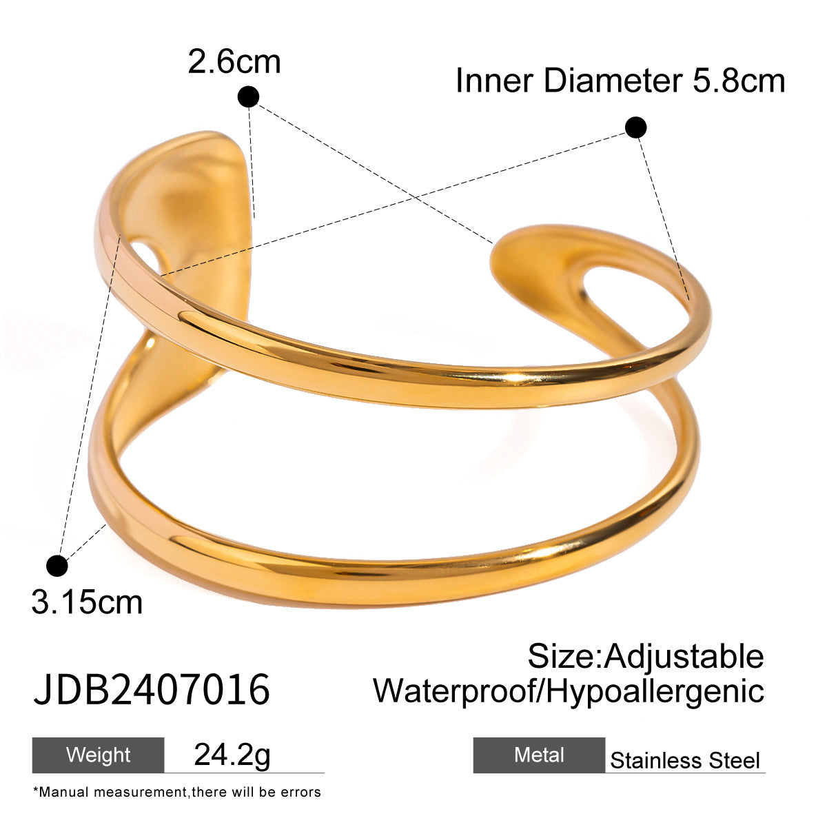 Lindley Bold Open Bracelet - JDB2407016 [8I5DR13E]