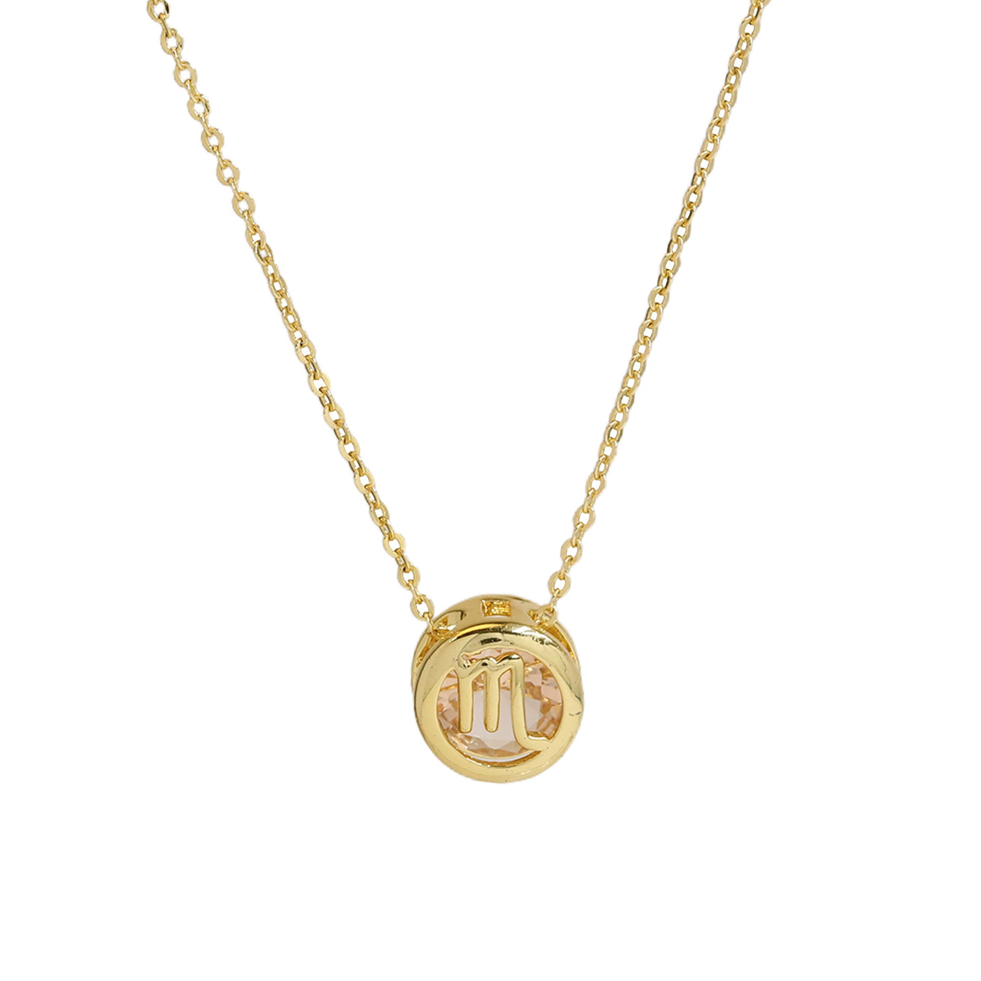 Meher Celestial Zodiac Necklace - Scorpio Necklace [BNVQBSHL]