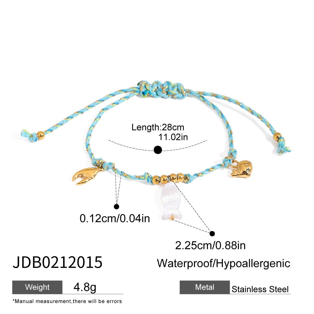 Clark Woven Charm Bracelet - JDB0212015 [B9G5DTLV]