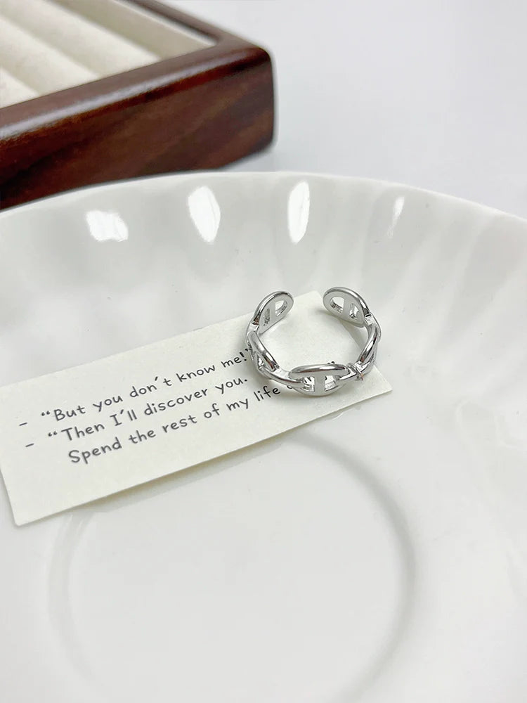 Alani Double Layer Twisted Ring - D