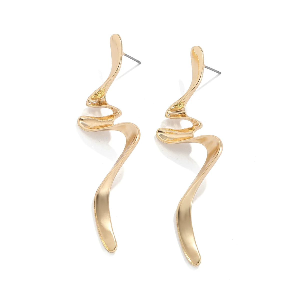 Tanaya Irregular Stud Earrings - Gold