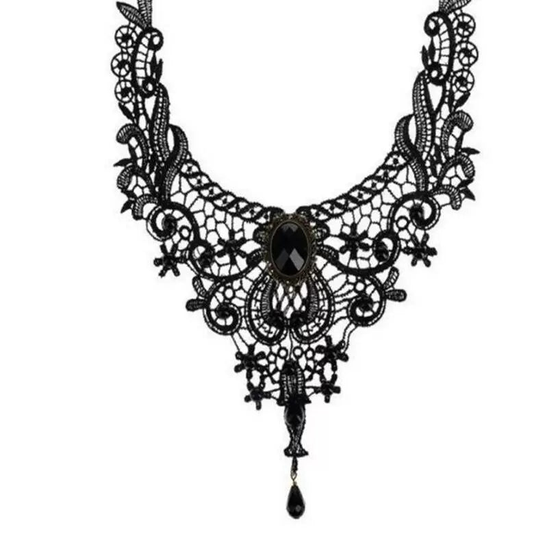 Amran Crystal Lace Choker - Style 32 [VYOH4G4D]