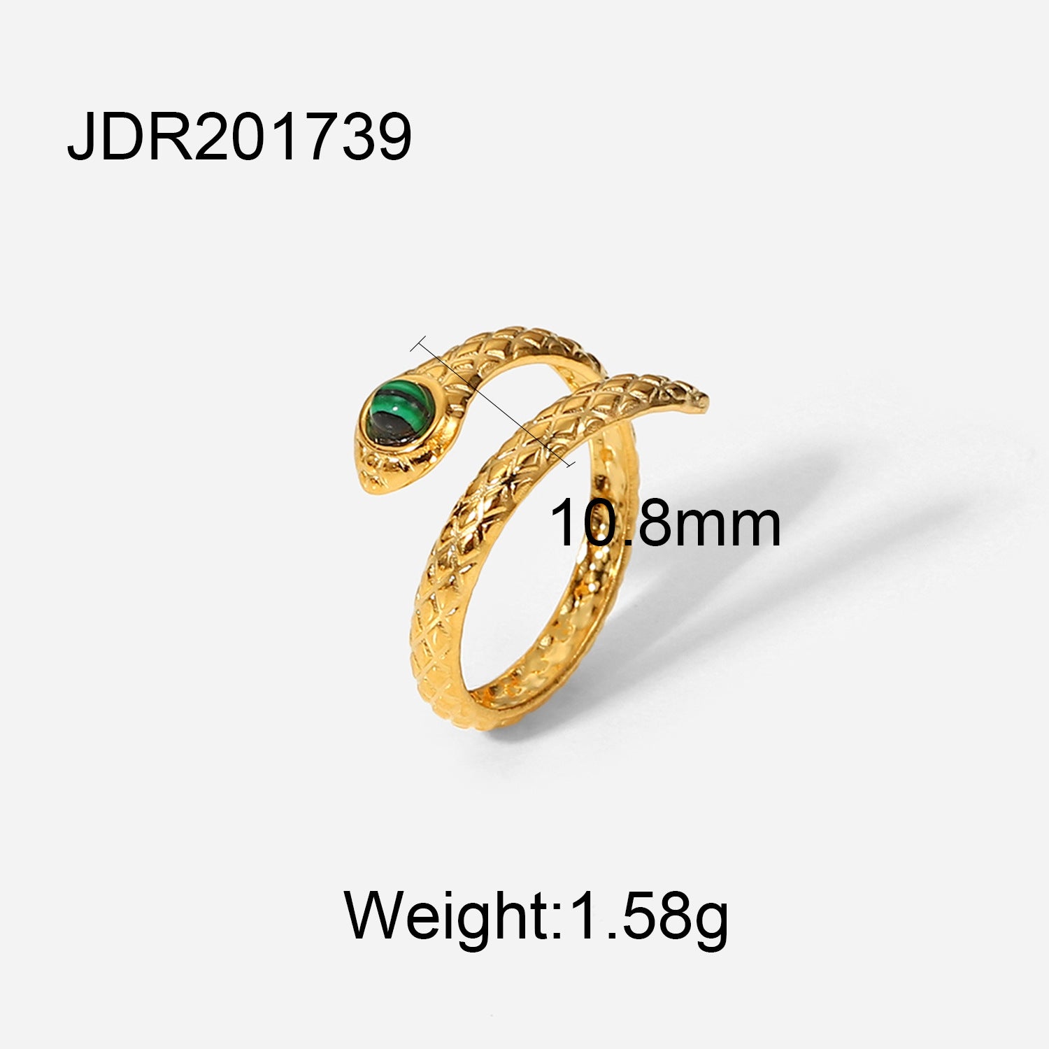 James Stainless Steel Statement Ring - JDR201739 [HSQSUV8Q]