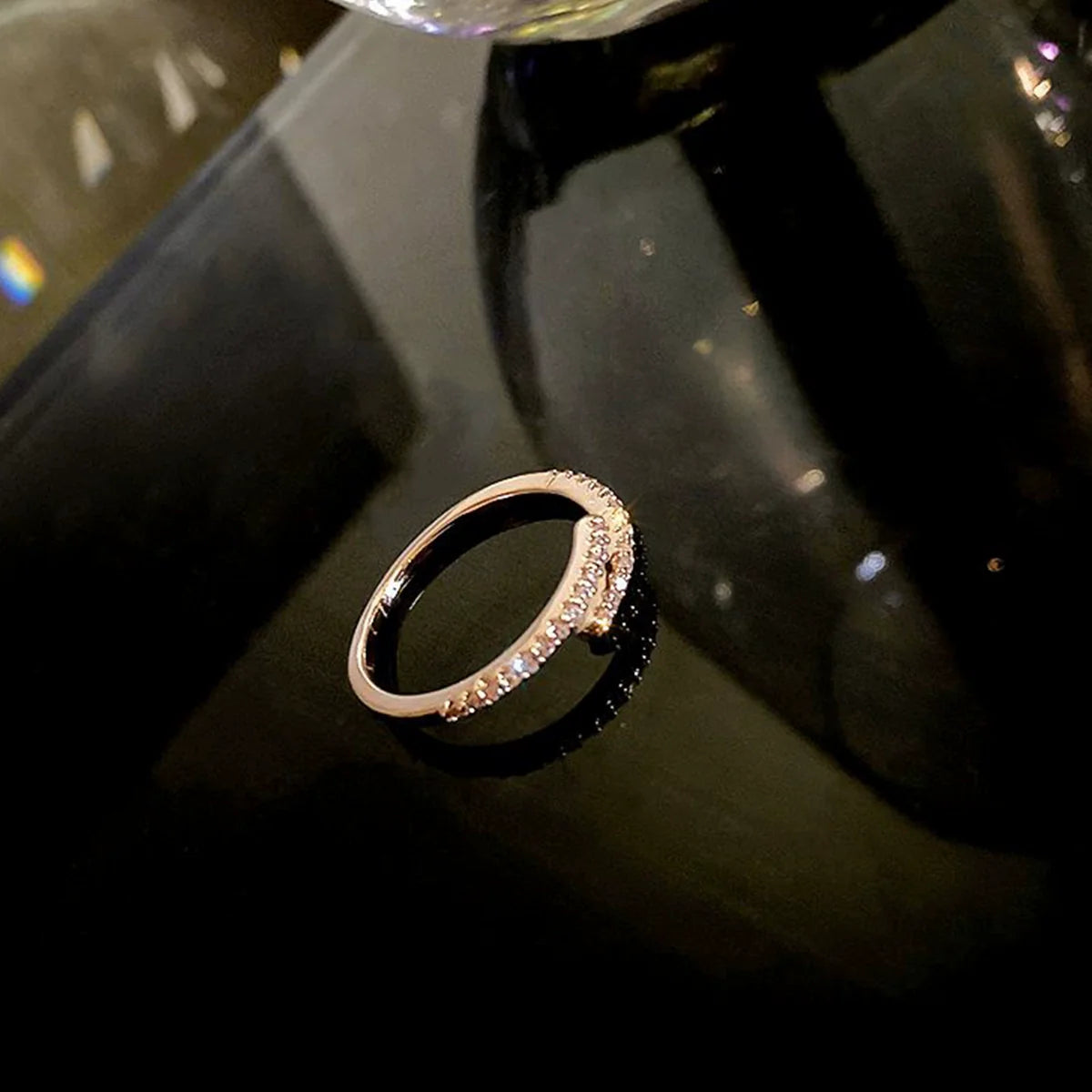 Tahiry Rose Gold Open Ring - Rose Gold