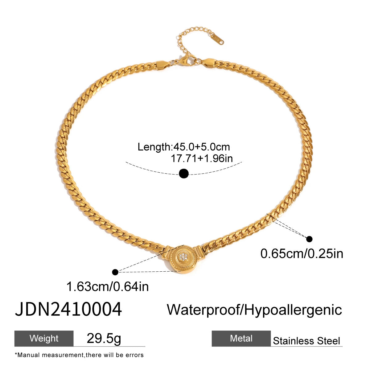 Asha Diamond Heart Clavicle Chain - JDN2410004 [BQFS92VX]
