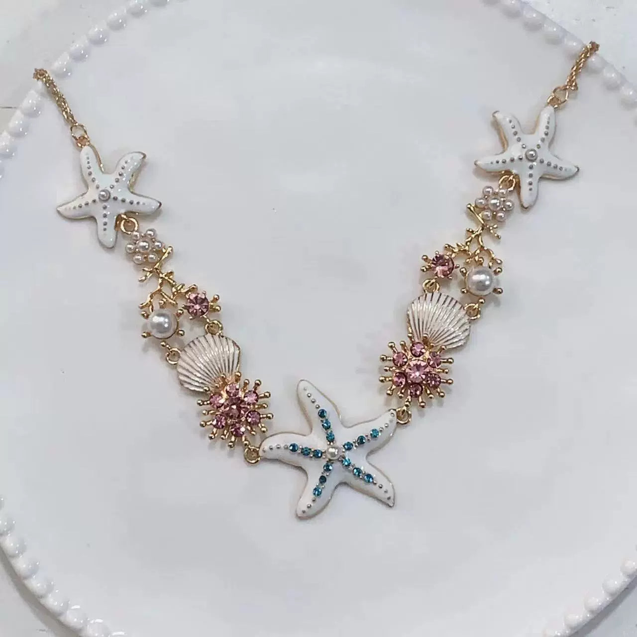 Yuritzy Vibrant Starfish Necklace - Starfish Necklace