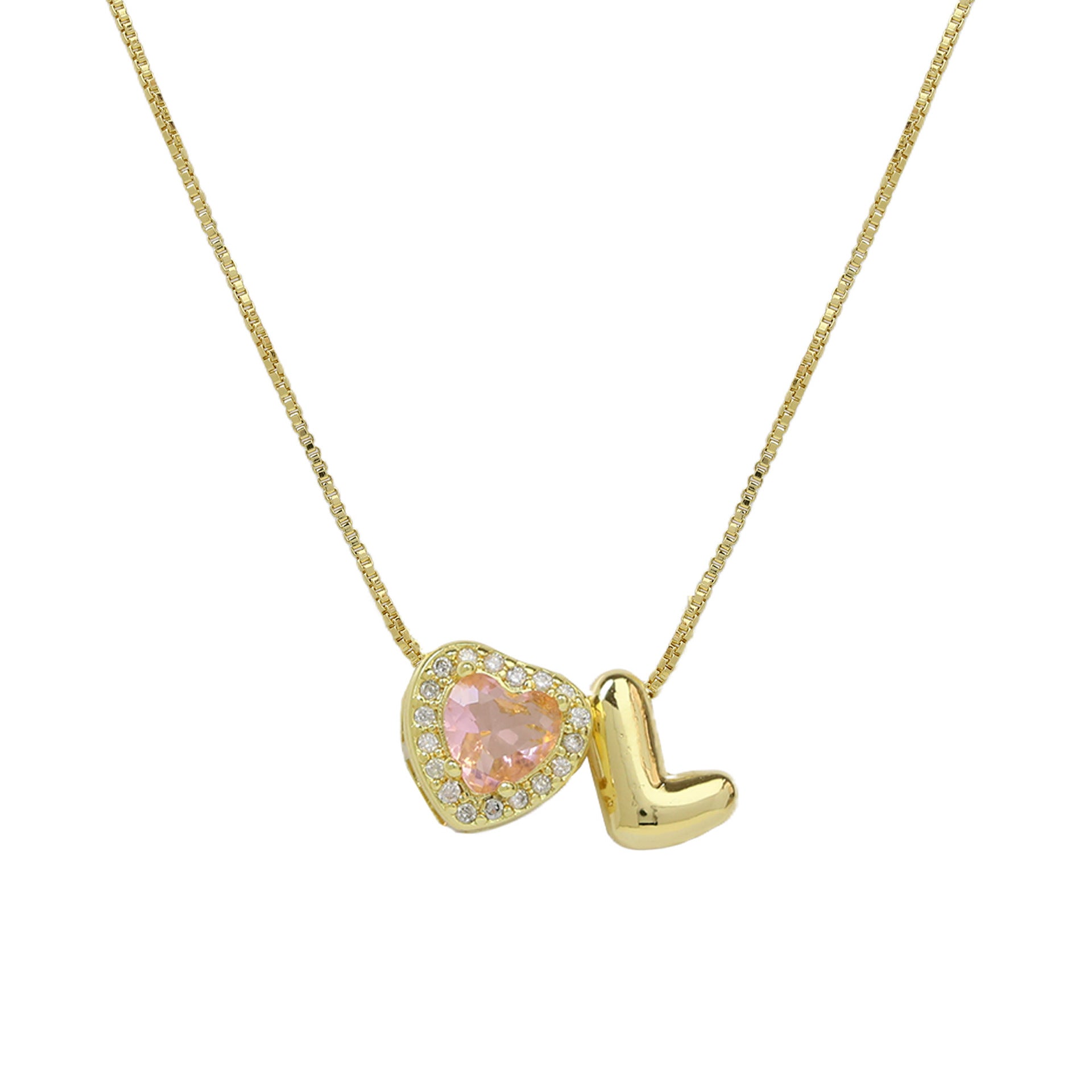 Rome Pearl Initial Necklace - L Letter [OHKLUUZM]