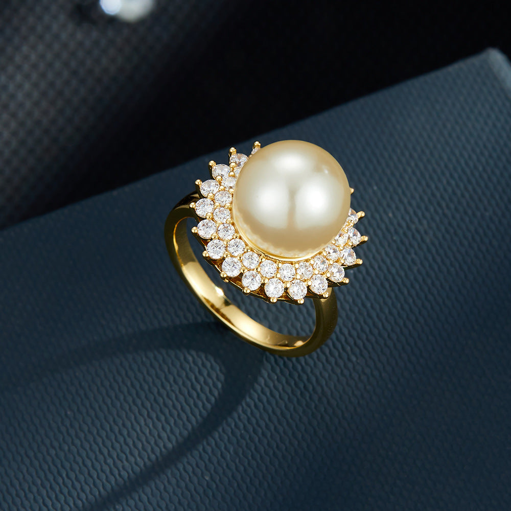 Maci Pearl Zircon Ring - Variant M006 [W20LN28M]