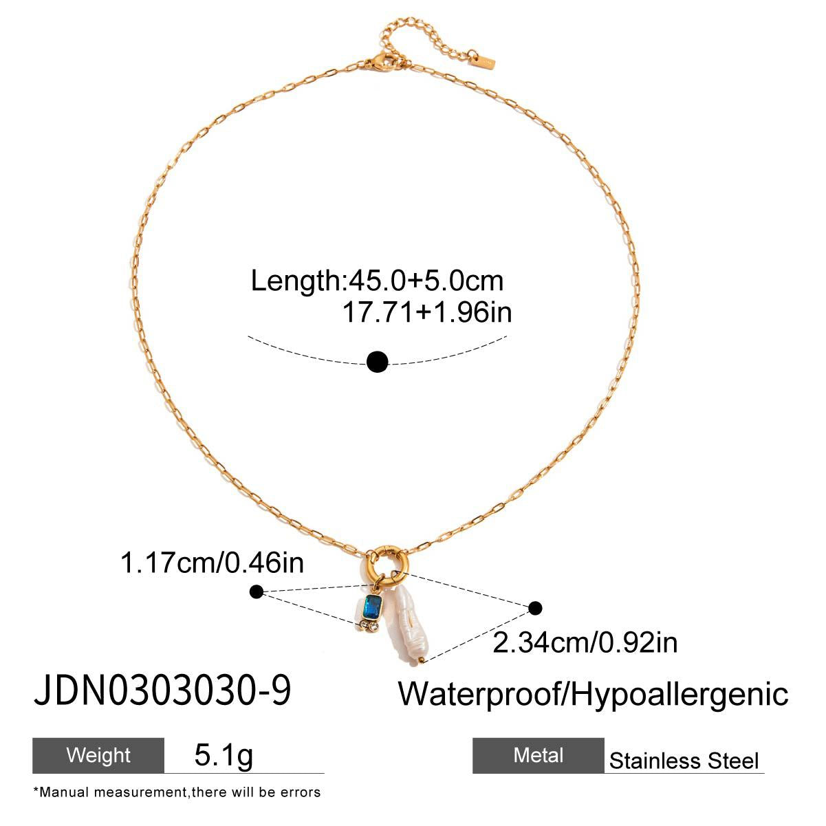 Maelani Dainty Birthstone Necklace - September Birthstone [L7VJPCUQ]