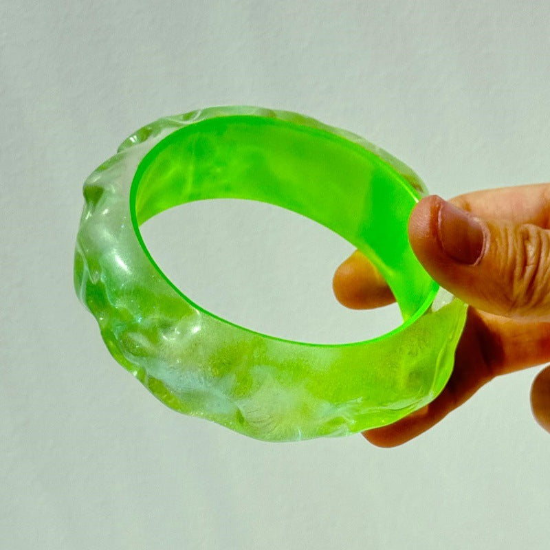 Evelynne Iridescent Glitter Bangle - H Green [VNT1QWT6]