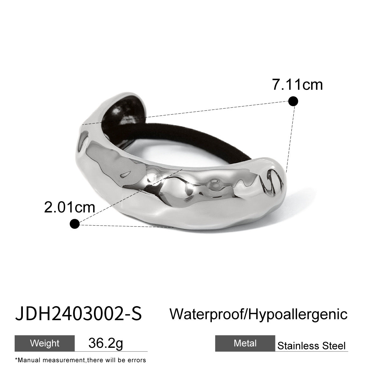 Aasiyah Sleek U-Shape Hair Tie - JDH2403002-S [L7QDH717]